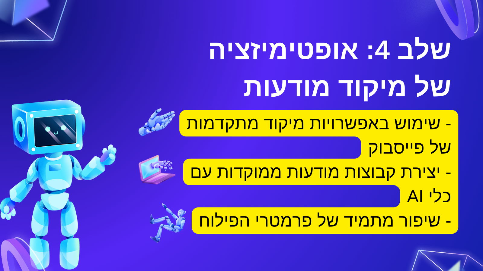 ניצול עוצמת AI ליצירת מודעות פייסבוק מצליחות